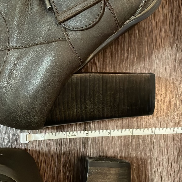 Nine West vintage America collection knee high gray leather boots - Picture 9 of 10